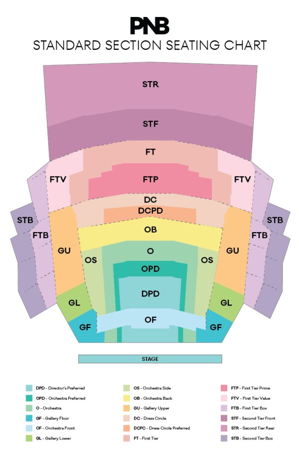 Mccaw Hall Seating Plan Your Visit Pacific Northwest Ballet