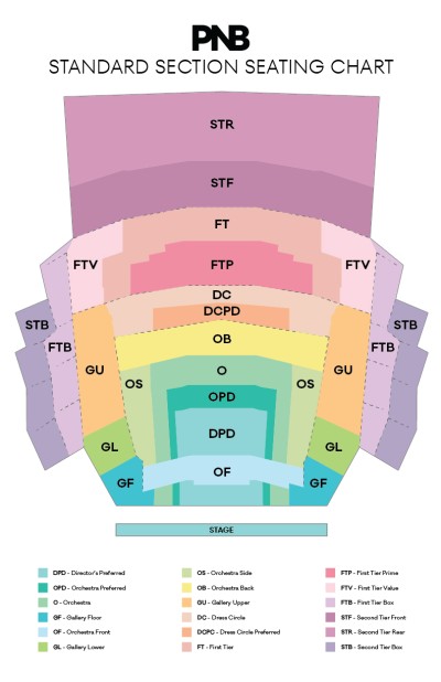 McCaw Hall Seating | Plan Your Visit | Pacific Northwest Ballet