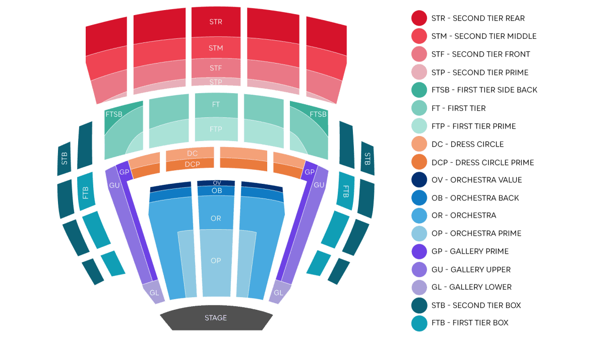 McCaw Hall Seating Plan Your Visit Pacific Northwest Ballet