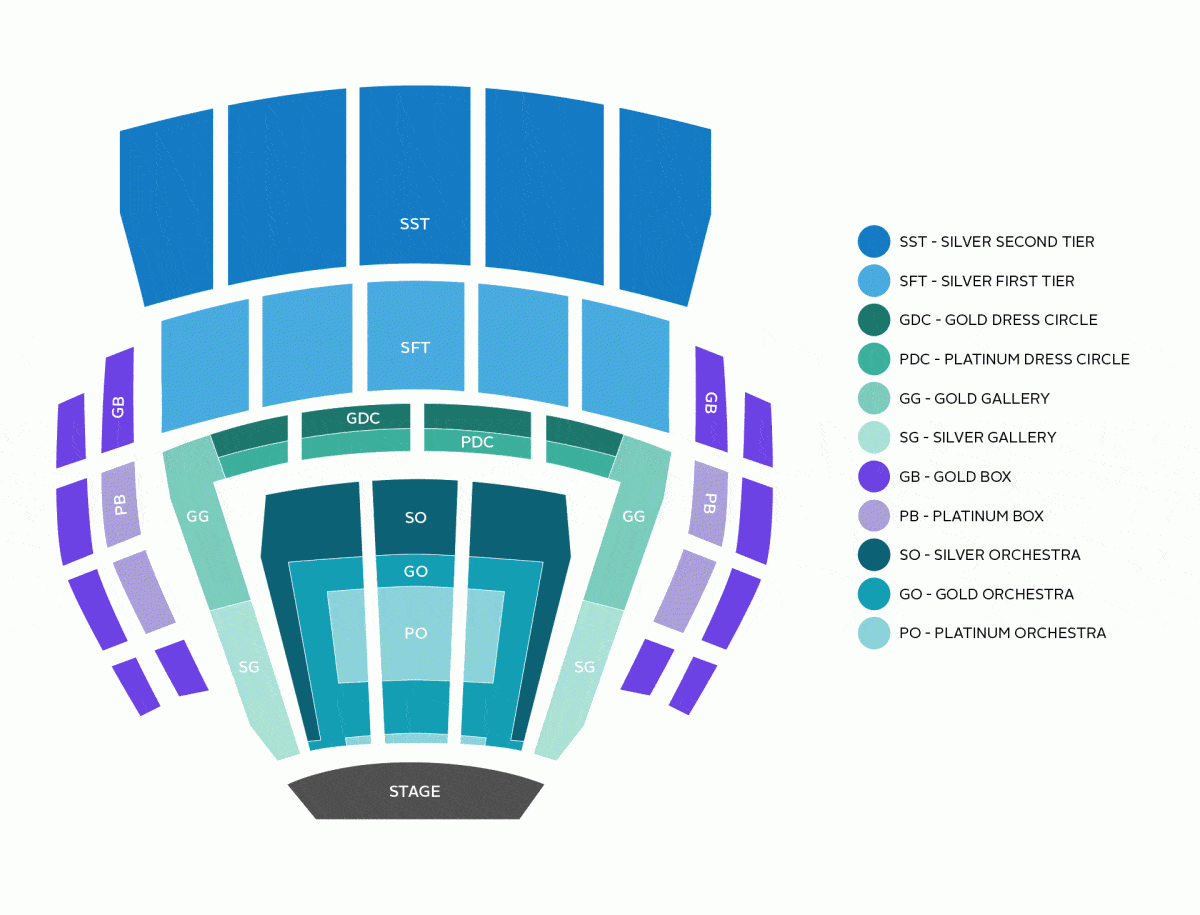 McCaw Hall Seating Plan Your Visit Pacific Northwest Ballet