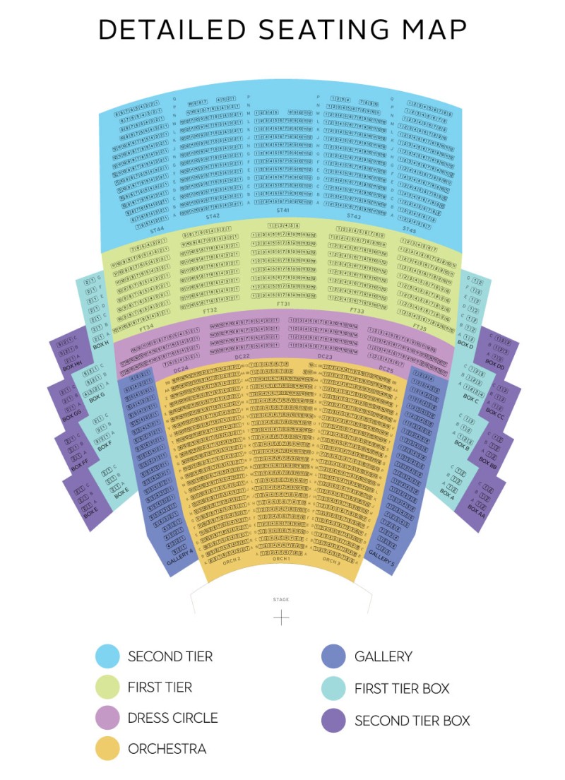 McCaw Hall Seating Plan Your Visit Pacific Northwest Ballet